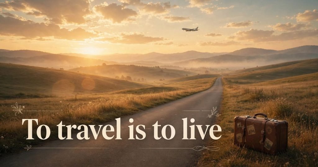 To travel is to live