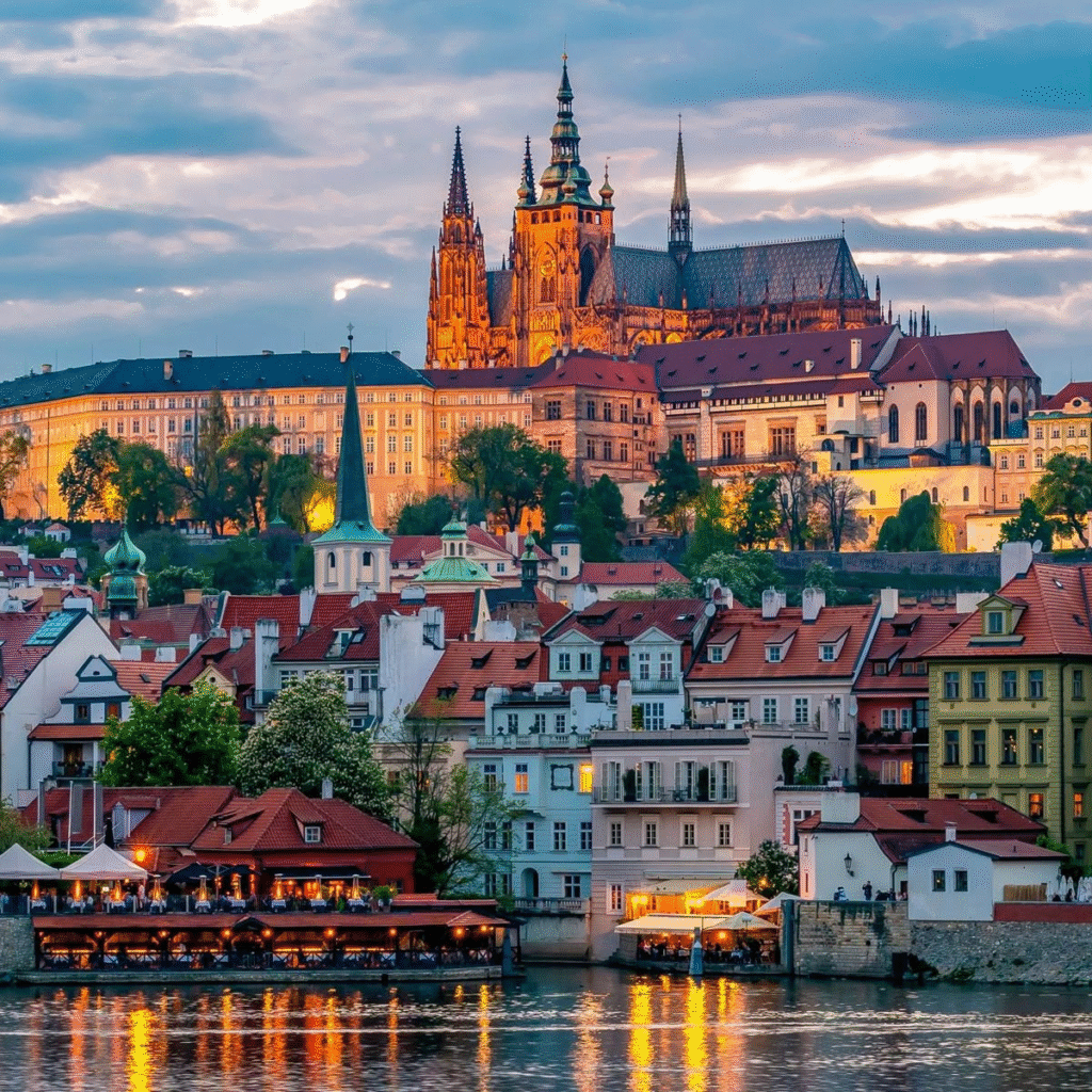 view from Charles Bridge 