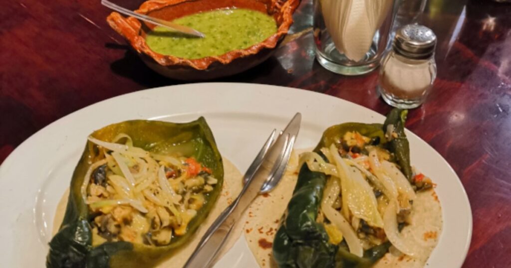 Stuffed peppers with mushrooms