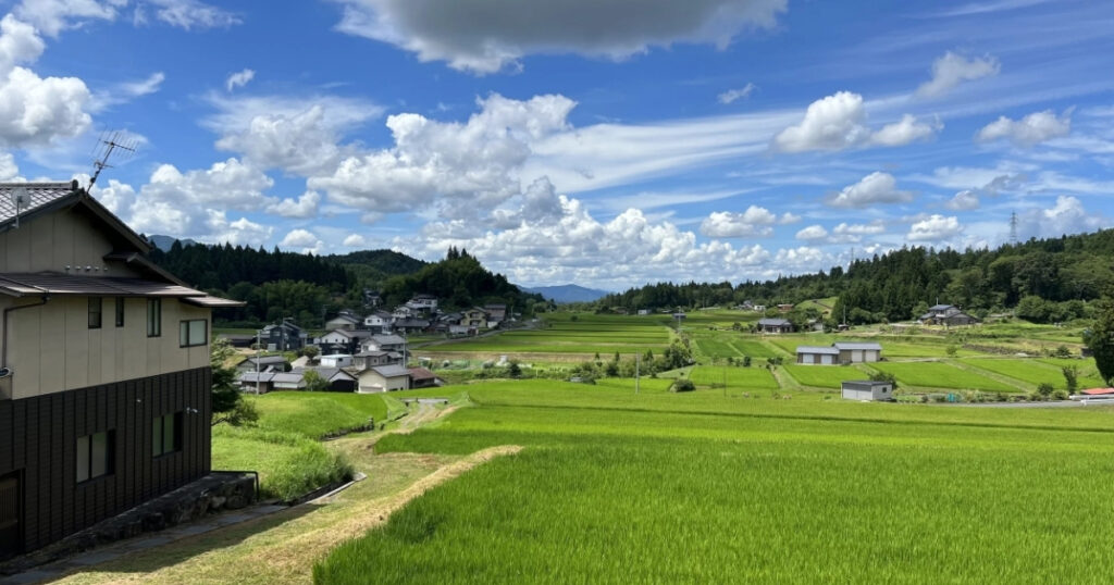 Countryside view from Magome bus terminal