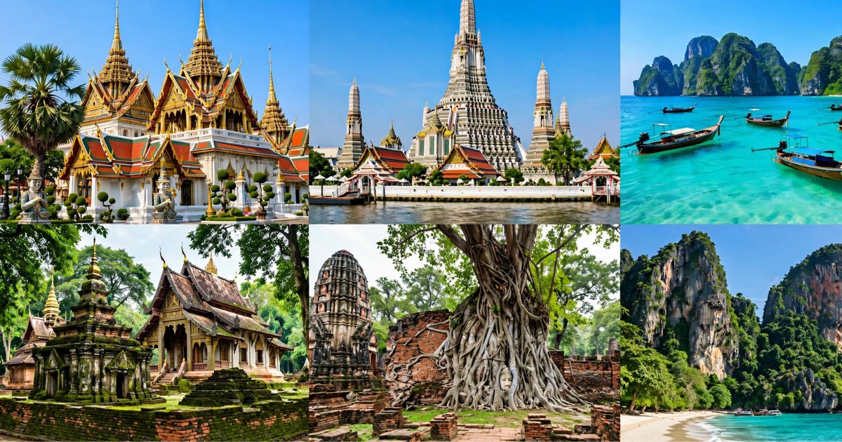 Popular places to visit in Thailand